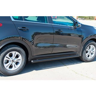 Barras Laterales BB001 Negro (2 uds, Acero Inoxidable) Kia Sportage 2015-2021 foto 1