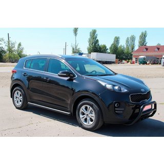 Barras Laterales BB001 Negro (2 uds, Acero Inoxidable) Kia Sportage 2015-2021 foto 2