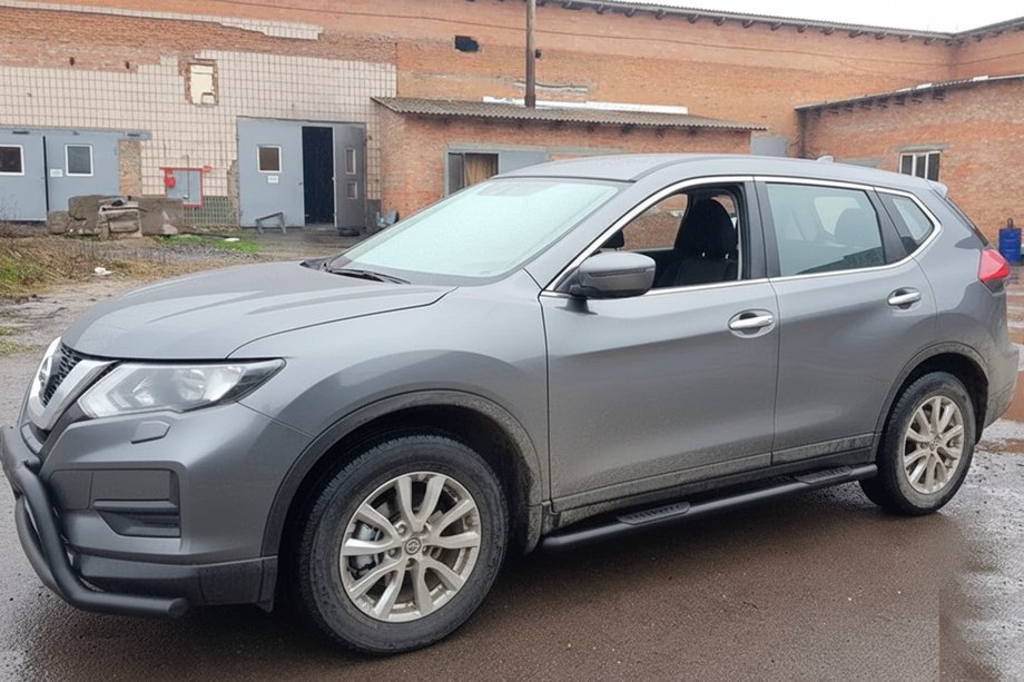 Nissan X-trail T32/Rogue 2014-2021 Barras Laterales Black (2 uds, Acero Inoxidable) Foto 6