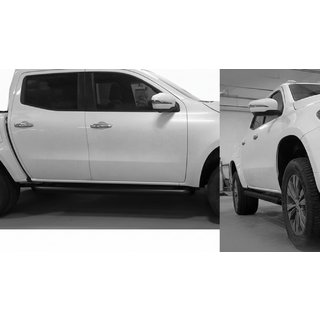 Barras Laterales con Corte en Ángulo Black (2 uds, Acero Inoxidable) Mercedes X class 2017-2020 foto 2