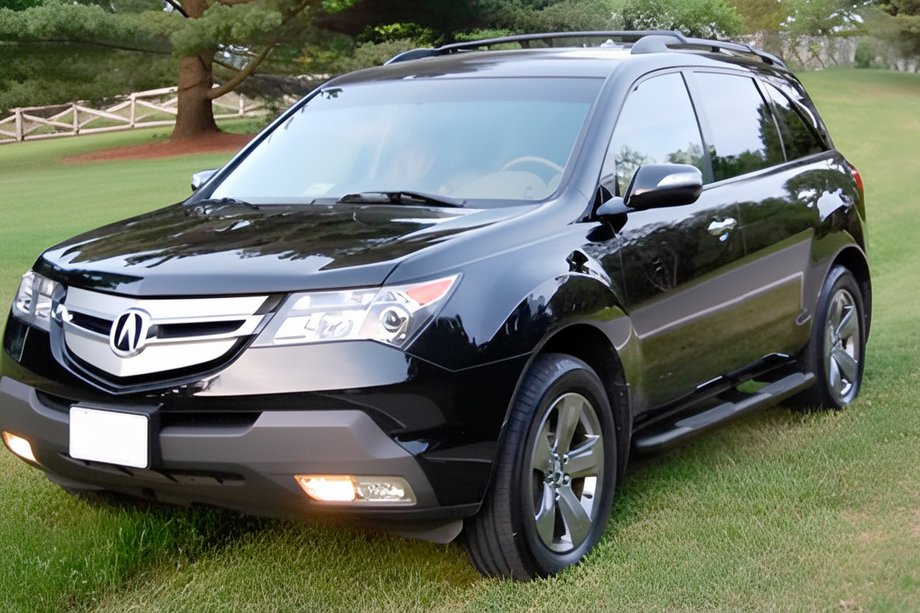 Acura MDX 2007-2013 Barras Laterales Black (2 uds, Acero Inoxidable) Image