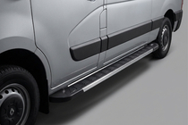 Renault Master 2011-2023 Estribos Laterales RedLine V1 (2 uds., Aluminio) foto 1