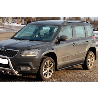 Barras Laterales Black (2 uds, acero inoxidable) Skoda Yeti 2009-2017 foto 2