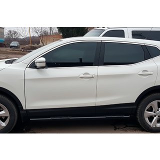 Barras Laterales Black (2017-2021, 2 uds, acero inoxidable) Nissan Qashqai 2014-2021 foto 3