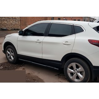Barras Laterales Black (2017-2021, 2 uds, acero inoxidable) Nissan Qashqai 2014-2021 foto 4