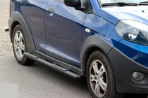 Chery Beat 2009-2015 Barras Laterales Black (2 uds, Acero Inoxidable) foto 2