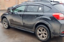 Subaru XV 2011-2017 Barras Laterales BB002 Negro (2 uds, Acero Inoxidable) foto 3