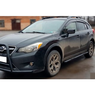 Barras Laterales BB002 Negro (2 uds, Acero Inoxidable) Subaru XV 2011-2017 foto 1