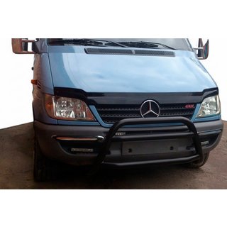 Defensa Delantera WT022 Negra (Acero Inoxidable) Mercedes Sprinter W901/902/903/904/905 1995–2006 foto 1