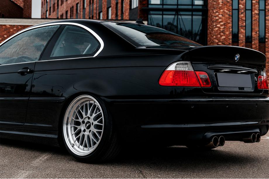 BMW 3 Series E46 1998-2006 Alerón CSL-Style V3 (para SD, Negro Brillante) Image