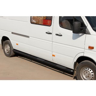 Barras Laterales Black (2 uds, Acero Inoxidable) Mercedes Sprinter W901/902/903/904/905 1995–2006 foto 1