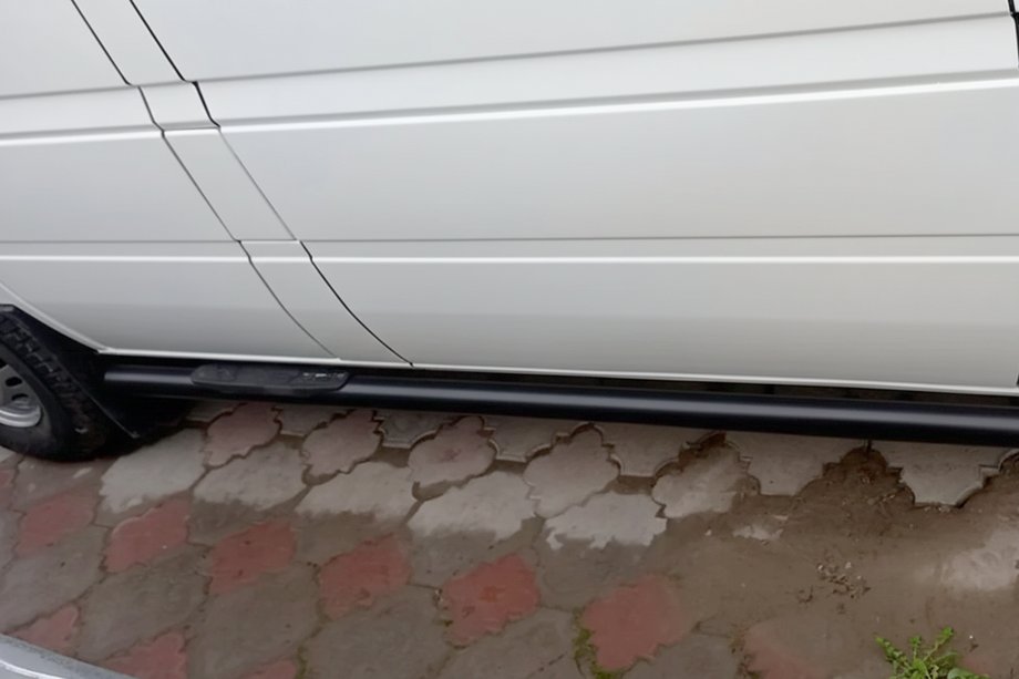 Mercedes Sprinter W901/902/903/904/905 1995–2006 Barras Laterales Black (2 uds, Acero Inoxidable) Foto 3