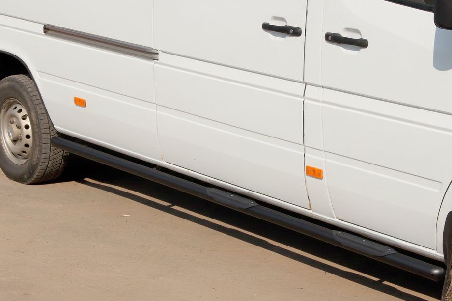 Mercedes Sprinter W901/902/903/904/905 1995–2006 Barras Laterales Black (2 uds, Acero Inoxidable) Foto 5