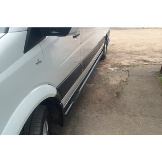 Barras Laterales Black (2 uds, Acero Inoxidable) Mercedes Sprinter W906 2006–2018 foto 1