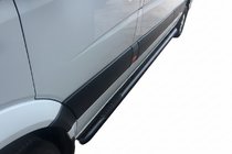 Volkswagen Crafter 2006-2016 Barras Laterales Black (2 uds, Acero Inoxidable) foto 5