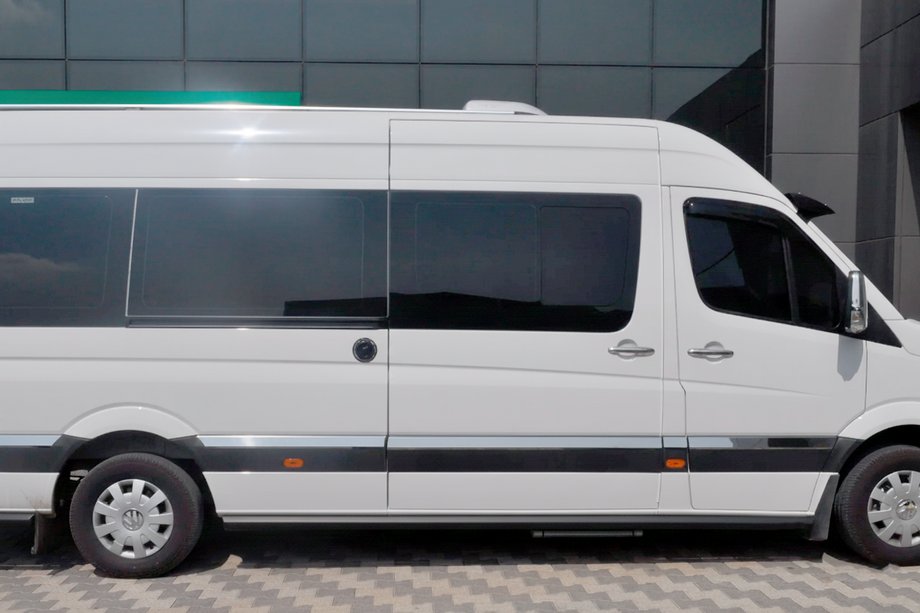 Volkswagen Crafter 2006-2016 Barras Laterales Black (2 uds, Acero Inoxidable) d70, Largo-ExtraLargo Foto 3