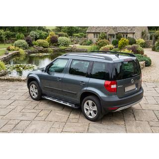 Estribos Laterales Sunrise (2 uds., Aluminio) Skoda Yeti 2009-2017 foto 1