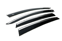Subaru XV 2017-2023 Deflectores de ventana con moldura cromada (4 uds, Niken) foto 3