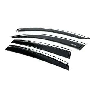Deflectores de ventana con moldura cromada (4 uds, Niken) Subaru Crosstrek 2017-2023 foto 2