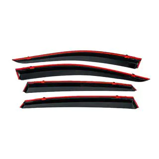 Deflectores de ventana con moldura cromada (4 uds, Niken) Subaru Crosstrek 2017-2023 foto 4