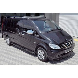 Barras Laterales Black (2 uds, Acero Inoxidable) Mercedes Viano 2004-2014 foto 1