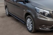 Mercedes Vito/V-class W447 2014- Barras Laterales Black (2 uds, Acero Inoxidable) foto 2
