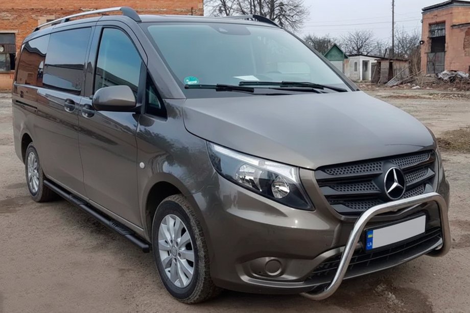 Mercedes Vito/V-class W447 2014- Barras Laterales Black (2 uds, Acero Inoxidable) Image