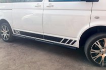 Volkswagen T6 2015-2024 Barras Laterales Black (2 uds, acero inoxidable) foto 12