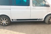 Volkswagen T6 2015-2024 Barras Laterales Black (2 uds, acero inoxidable) foto 10