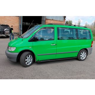 Barras Laterales Black (2 uds, Acero Inoxidable) Mercedes Vito W638 1996-2003 foto 2