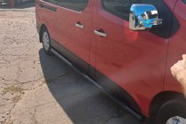 Renault Trafic 2001–2015 Barras Laterales BB002 Negro (2 uds, Acero Inoxidable) foto 5