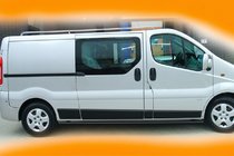 Renault Trafic 2001–2015 Barras Laterales BB002 Negro (2 uds, Acero Inoxidable) foto 8