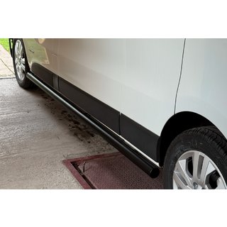 Barras Laterales BB002 Negro (2 uds, Acero Inoxidable) Opel Vivaro 2001–2015 foto 2
