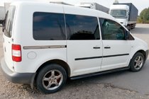 Volkswagen Caddy 2010-2015 Barras Laterales BB001 Negro (2 uds, Acero Inoxidable) foto 2