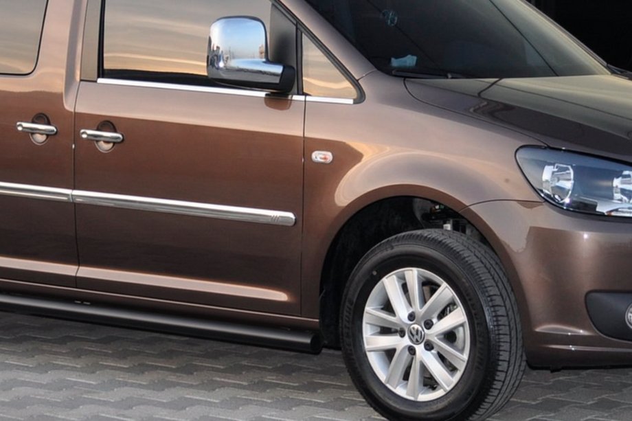 Volkswagen Caddy 2020- Barras Laterales BB001 Negro (2 uds, Acero Inoxidable) d60, Base Estándar Foto 8