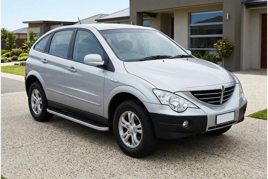 SsangYong Action 2005-2018 Estribos Laterales Tayga Grey (2 uds., Aluminio) Image
