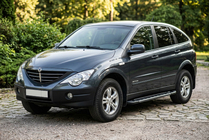 SsangYong Action 2005-2018 Estribos Laterales RedLine Black (2 uds., Aluminio) foto 1