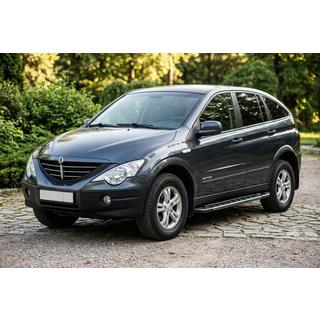 Estribos Laterales RedLine Black (2 uds., Aluminio) SsangYong Action 2005-2018 foto 1