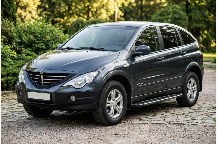 SsangYong Action 2005-2018 Estribos Laterales RedLine Black (2 uds., Aluminio) Image