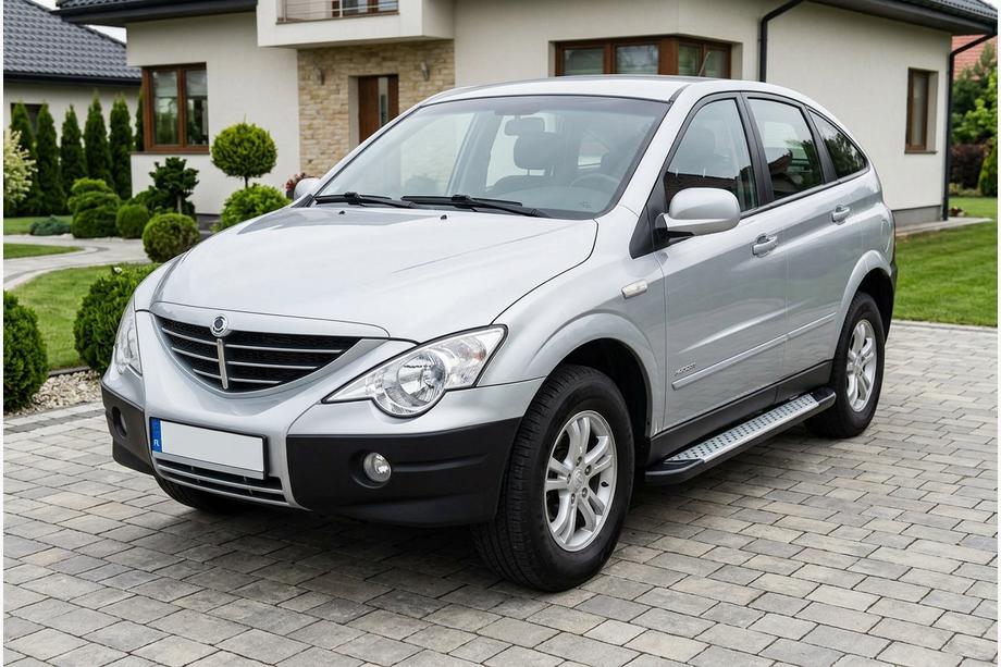 SsangYong Action 2005-2018 Estribos laterales Allmond Grey (2 uds., aluminio) Image