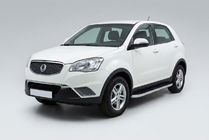 SsangYong Korando 2010-2019 Estribos Laterales Tayga Grey (2 uds., Aluminio) foto 1
