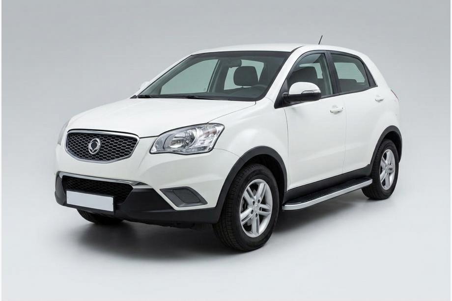 SsangYong Korando 2010-2019 Estribos Laterales Tayga Grey (2 uds., Aluminio) Image