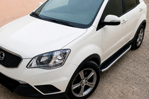 SsangYong Korando 2010-2019 Estribos Laterales Fullmond (2 uds., Aluminio) foto 1