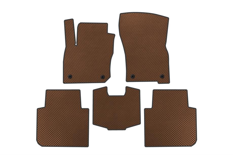 Volkswagen Tayron 2024– Alfombrillas EVA (Marrón) Image