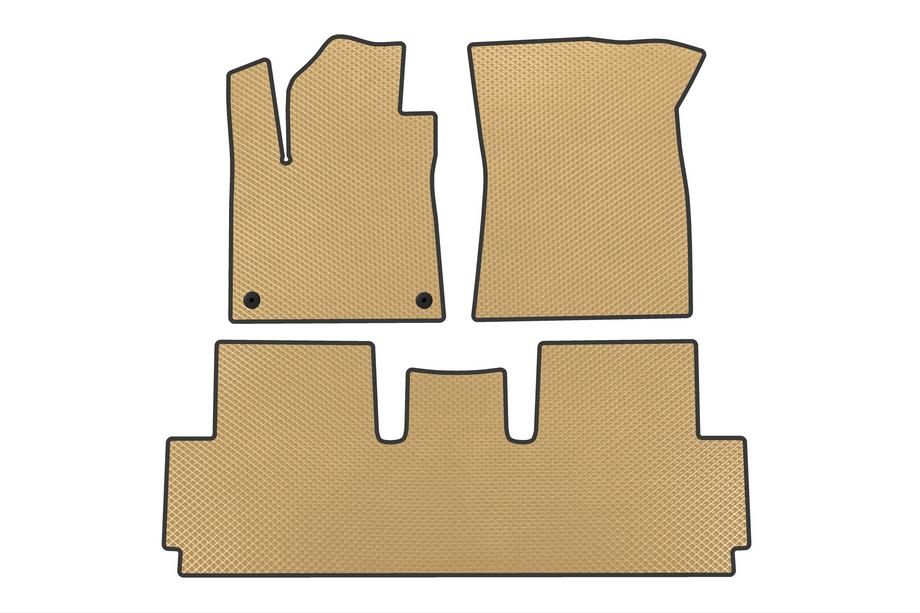 Citroen C-4 Picasso 2013–2022 Alfombrillas EVA (para Grand, 2 filas, Beige) Image
