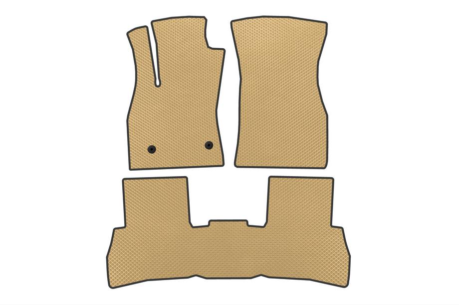 Fiat Doblo II 2010-2022 Alfombrillas EVA V2 (2010-2015, Beige) Image