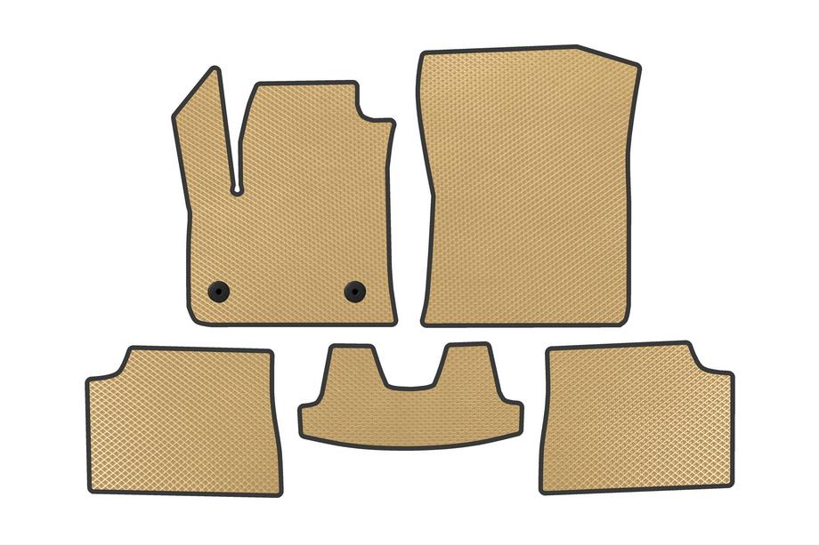 Fiat 600/600e 2023– Alfombrillas EVA (Eléctrico, Beige) Image