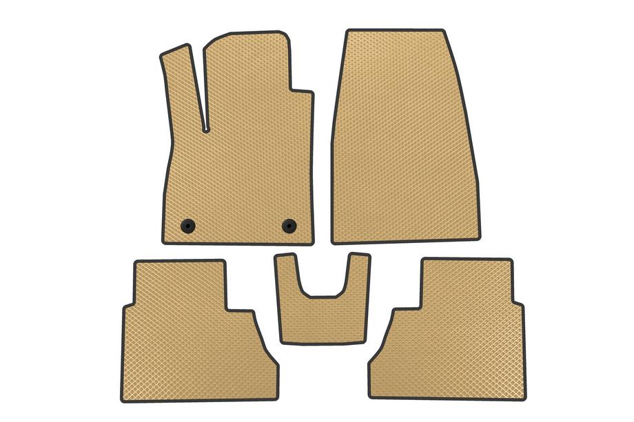 Ford Courier 2023- Alfombrillas EVA (Beige) Image