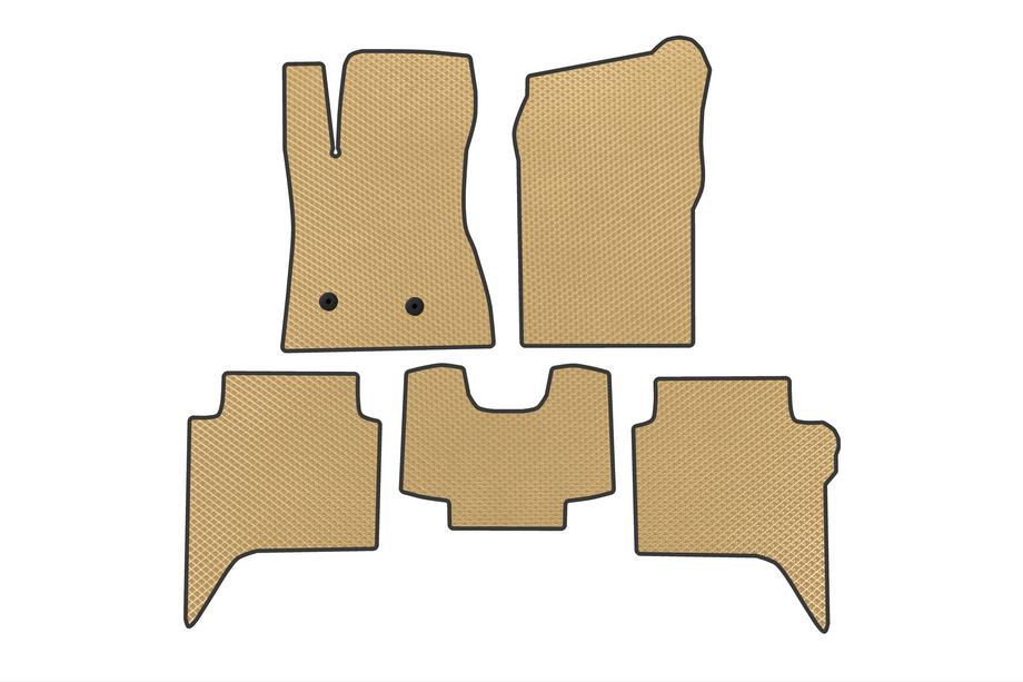 Ford Ranger 2022- Alfombrillas EVA (Beige) Image