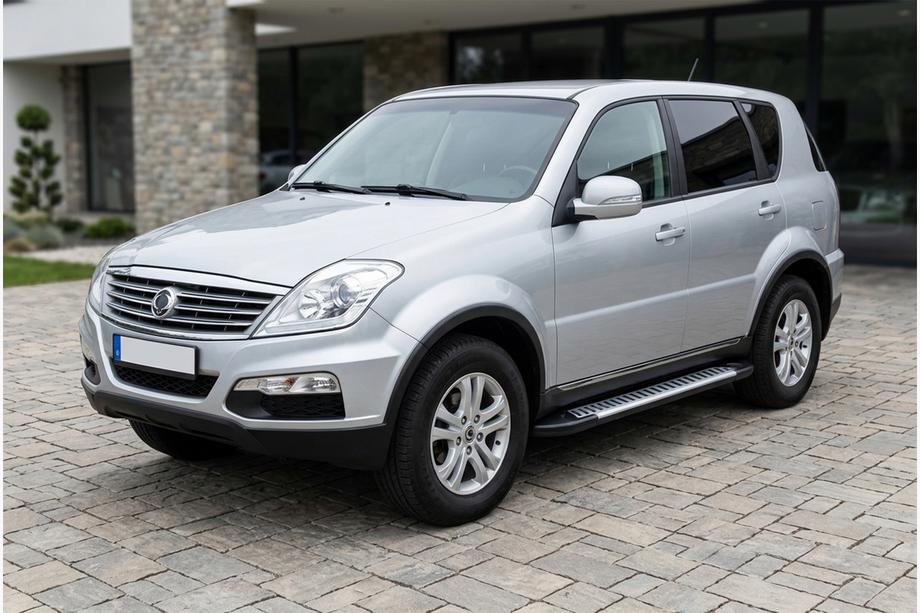 SsangYong Rexton I 2001-2017 Estribos Laterales Line (2 uds., Aluminio) Image